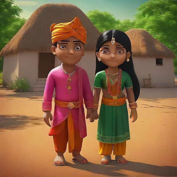 3D cartoon character art